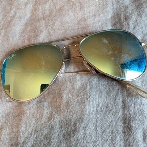 Ray-Ban Gold Aviator Sunglasses